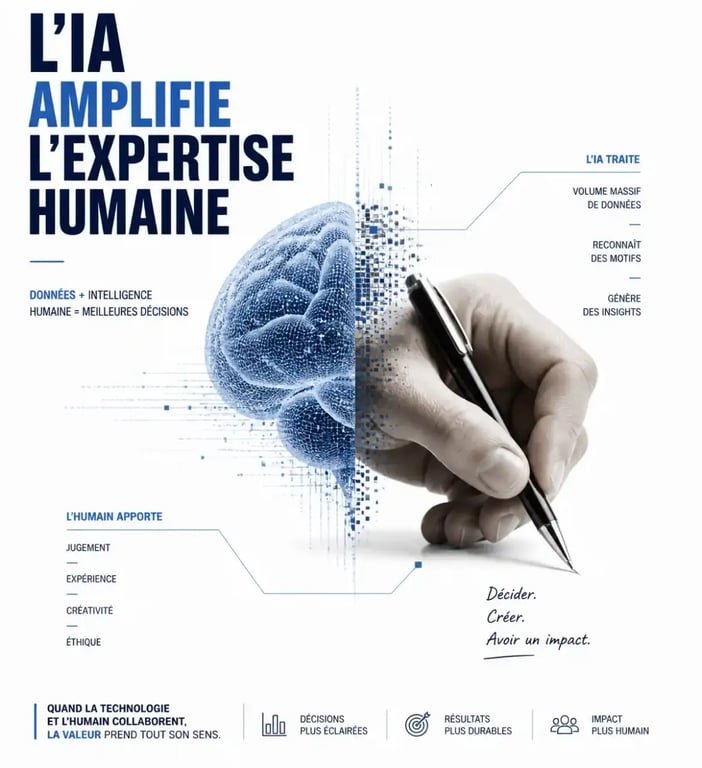 Synergie entre intelligence artificielle et expertise humaine pour le SEO LLM