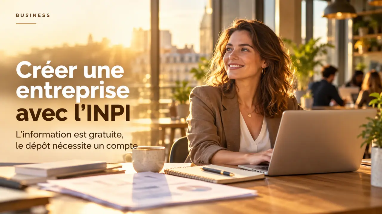 Créer une entreprise avec l’INPI : l’information est gratuite, le dépôt nécessite un compte